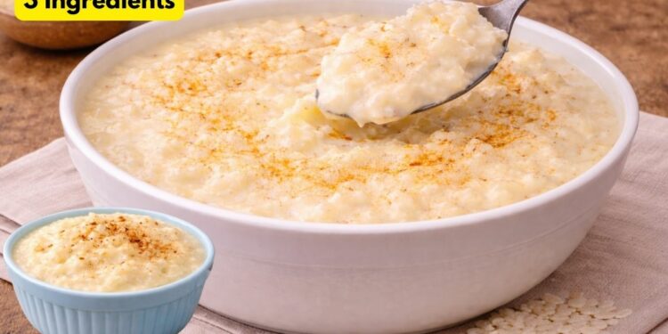 Creamy Rice with Condensed Milk, Simple and Quick