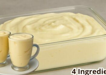 Creamy Pineapple Dessert Without Gelatin with 4 ingredients, Easy and Economical