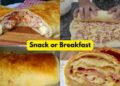 Easy Bread with Cheese and Ham for a Snack or Breakfast