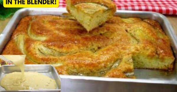 Banana Cake In The Blender With Syrup, In Minutes
