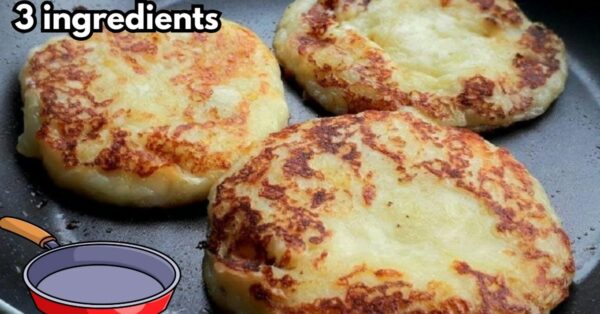 Cheesy Mashed Potato Patties Skillet Snack Recipe