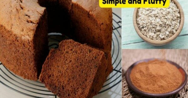 Chocolate Cake with Oat Flakes, Simple and Fluffy
