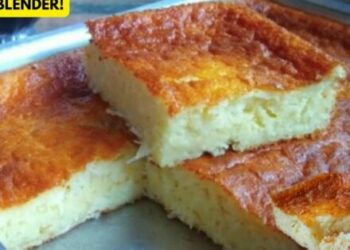 Easy And Creamy Cake In The Blender For Snack Or Breakfast