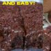 Easy and Quick Chocolate Cake with Frosting, in 35 minutes