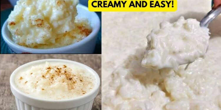 Creamy Rice with Condensed Milk, Simple and Quick