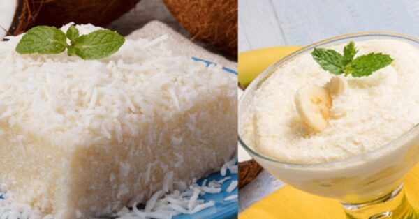 Creamy coconut dessert