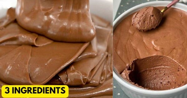 Milk Chocolate Mousse with 3 Ingredients, in 5 Minutes