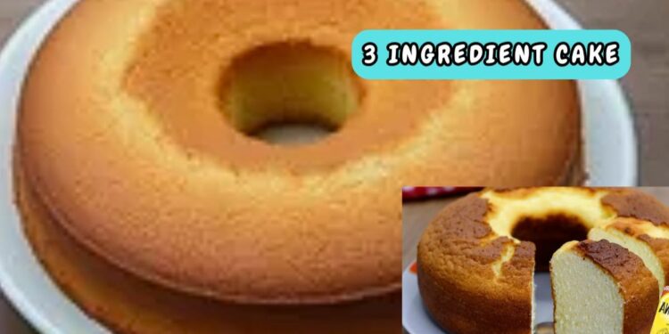 Soft Cake with 3 Ingredients