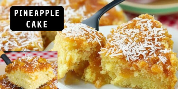 Pineapple and Coconut Cake with Topping