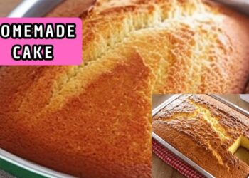 Homemade Cornstarch and Cornmeal Cake