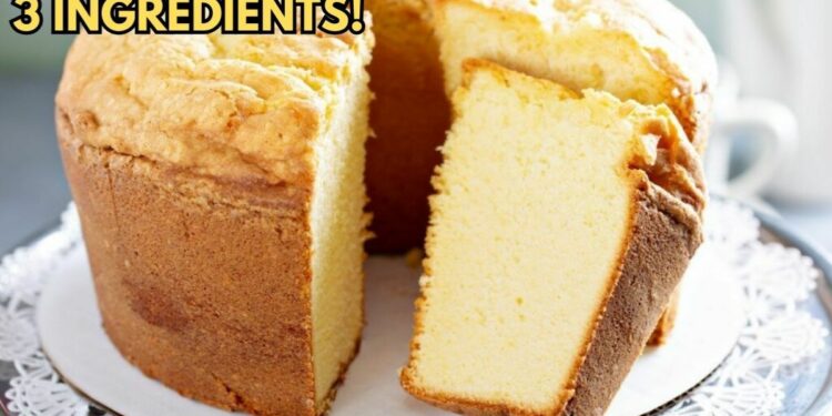 Cake with 3 Simple Ingredients