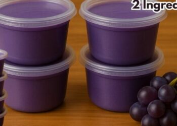 Creamy Grape Dessert with just 2 Ingredients in the Blender, Super Creamy