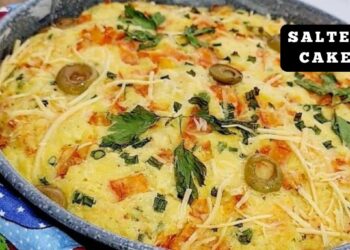 Salted and seasoned cake