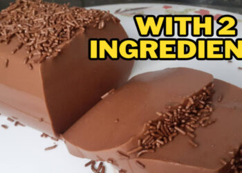 chocolate dessert with 2 ingredients