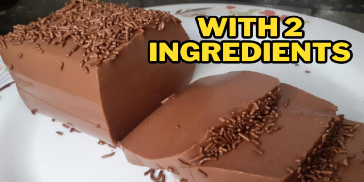 chocolate dessert with 2 ingredients