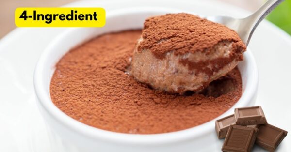 Chocolate Dessert with 4 ingredients, Super Creamy