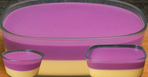 Hello everyone! Welcome to our food blog, your favorite place to find delicious recipes. Here you will find desserts, snacks, breakfast, appetizers, fresh salads. Let's get started! Meal Prep: Passion Fruit and Grape Layered Dessert Learn how to prepare dessert easy with step-by-step recipes inspired by top online culinary schools. Whether you're an aspiring chef or just love gourmet cooking at home, these professional recipe ideas are perfect for busy days and high-quality meals. Recipe ingredients: Passion Fruit Layer: 1 packet of powdered passion fruit drink mix (25 g / 0.9 oz) 200 g (7 oz) sweetened condensed milk 400 g (14 oz) chilled heavy cream  Grape Layer: 1 packet of powdered grape drink mix (25 g / 0.9 oz) 200 g (7 oz) sweetened condensed milk 400 g (14 oz) chilled heavy cream  Instructions Passion Fruit Cream Layer: In a bowl, add the sweetened condensed milk, chilled cream, and passion fruit powder. Whisk thoroughly using a wire whisk until smooth and creamy. Transfer this mixture to a glass dish and place it in the freezer for 15 minutes while preparing the next layer. Grape Cream Layer: Repeat the exact same steps using the grape drink mix instead of passion fruit. Mix well and set aside. Assembling the Dessert: Remove the passion fruit layer from the freezer and carefully pour the grape cream layer over it. Place the dessert in the fridge until it sets or in the freezer for 30 to 60 minutes if you're in a hurry. Remove, serve chilled, and enjoy this irresistibly creamy layered dessert! Extra Tips: If you want, add chocolate topping, chocolate shavings, fruit or any other toppings. For other flavors of the dessert, simply change the flavor of the powdered juice and follow the steps.
