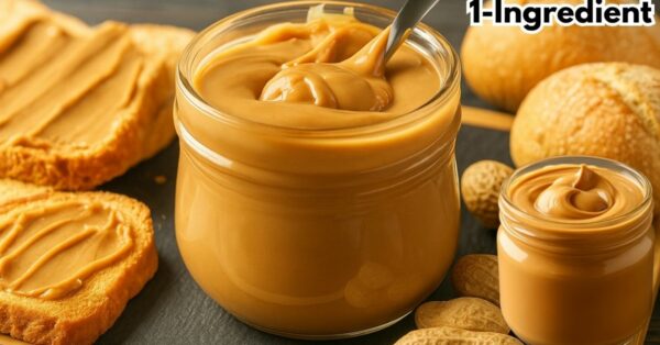 Easy 1-Ingredient Homemade Peanut Butter