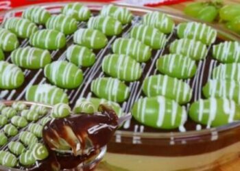 Grape And Chocolate Dessert With 5 Simple Ingredientes