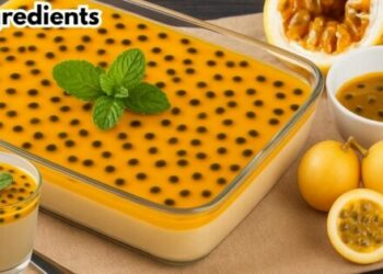 Passion Fruit Dessert with 4 Ingredients (Blender Recipe)