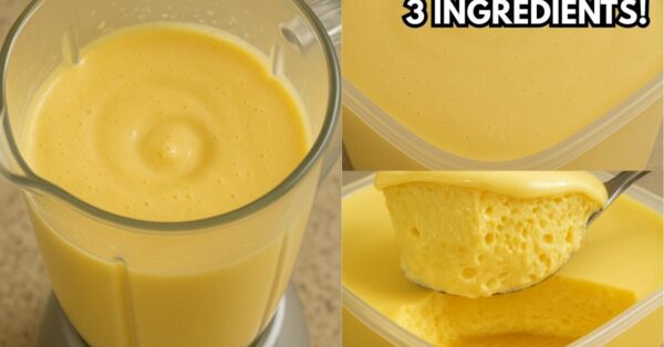 Quick and Easy Dessert in the Blender with 3 ingredients, in 5 minutes