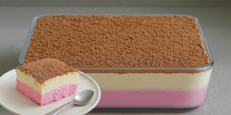 Strawberry & Pineapple Layered Dessert