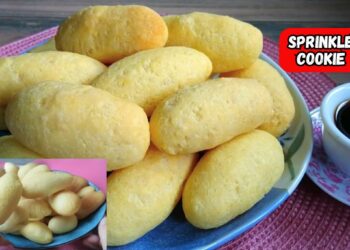 Sprinkled cookie with 5 ingredients