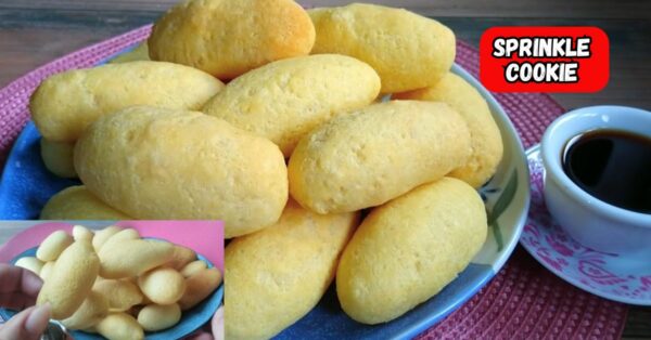 Sprinkled cookie with 5 ingredients