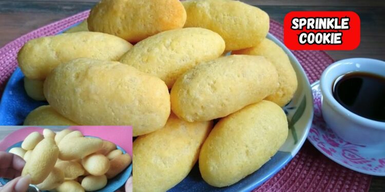 Sprinkled cookie with 5 ingredients