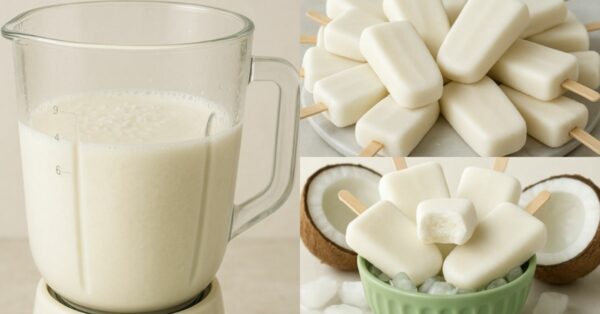 Coconut Popsicle Recipe in a Blender in 10 Minutes