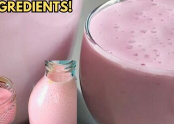 Creamy Strawberry Yogurt with 3 ingredients in the blender, in minutes