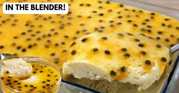 Easy Passion Fruit Dessert In The Blender, In Minutes