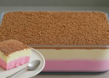 Strawberry & Pineapple Layered Dessert – No-Bake, Quick & Creamy