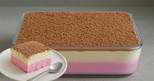 Strawberry & Pineapple Layered Dessert – No-Bake, Quick & Creamy