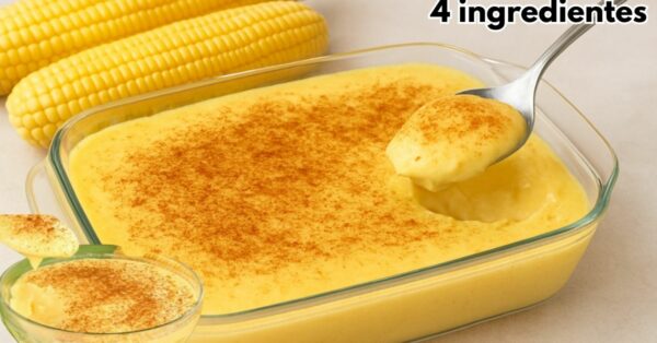 Sweet Corn Dessert with Condensed Milk, 4 ingredients, Mega Creamy