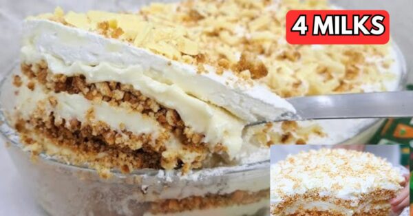 Creamy 4-milk ice cream pie