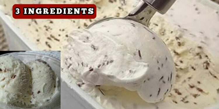 ice cream with 3 ingredients