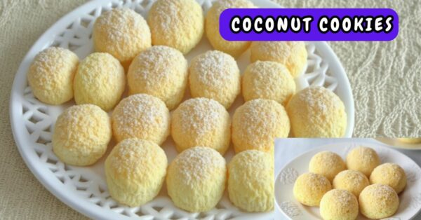 3-Ingredient Coconut Cookies
