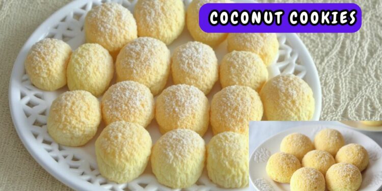3-Ingredient Coconut Cookies
