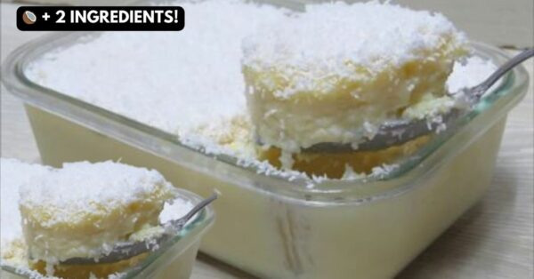 3-Ingredient Coconut Cream Dessert Recipe in Minutes