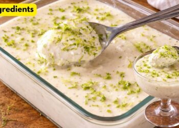 Lemon Dessert with 3 Ingredients Without Dairy, in 5 minutes