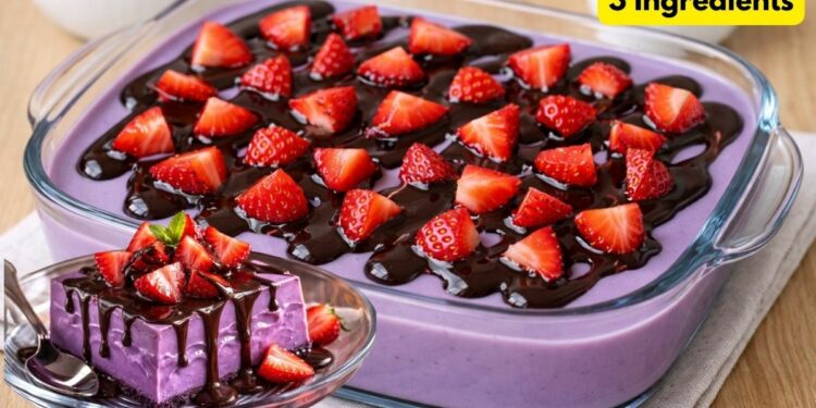 Creamy Grape Dessert (Without Condensed Milk) with 3 ingredients