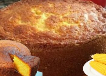 Easy and Quick Corn Cake in the Blender, Super Fluffy