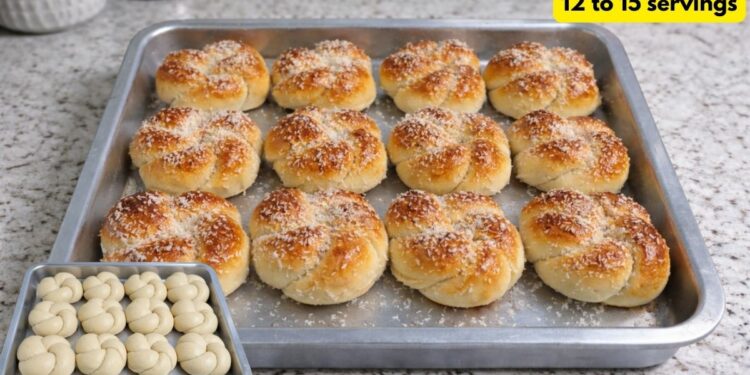 Homemade Soft Rolls With Sweet Condensed Milk, Easy And Economical.